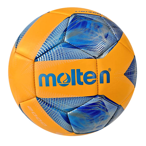 MOLTEN #5 TPU機縫足球-亮面設計 橘藍