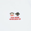PAUL FRANK 女款短版朋友小標T 白