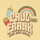 PAUL FRANK 中性落肩薯條繡印花T 黃