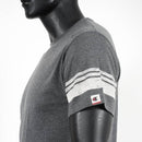 CHAMPION 條紋T恤-石楠灰