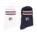 FILA 藍底+白底藍線