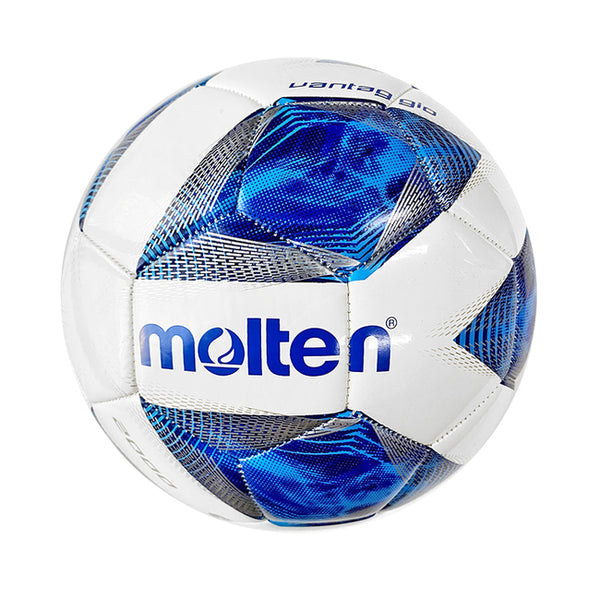 MOLTEN #4 TPU機縫足球-亮面設計 白藍