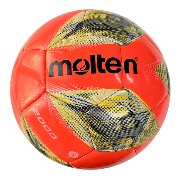 MOLTEN #5 TPU機縫足球-亮面設計 紅黃