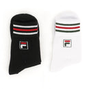 FILA 黑底+白底綠線