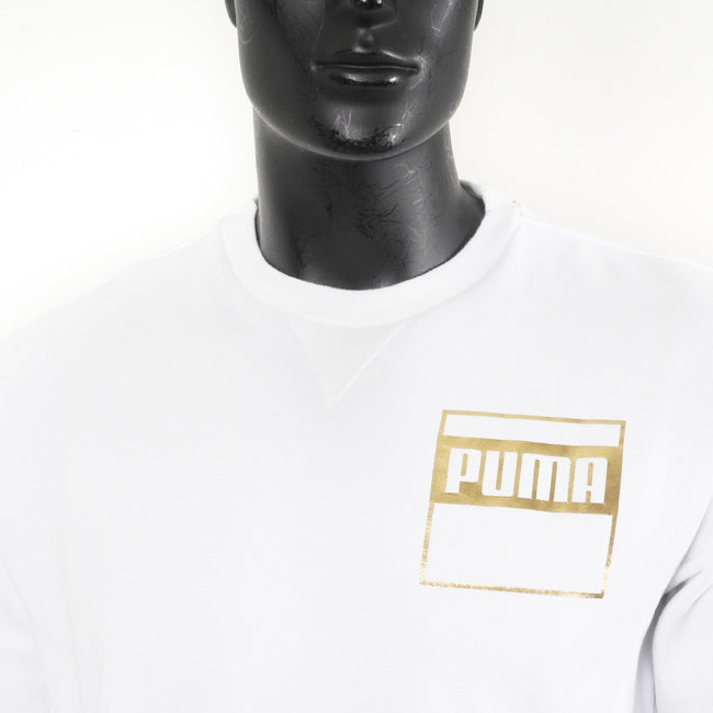 PUMA 基本系列REBEL金色長袖圓領衫
